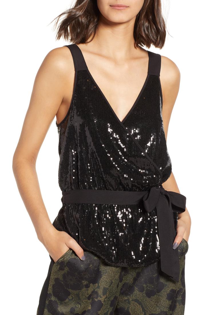 Women's Chelsea28 Sequin Camisole - Black