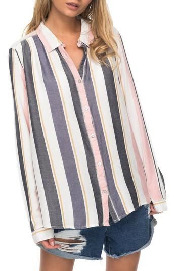 Women's Roxy Romantic Path Button-down Shirt - White