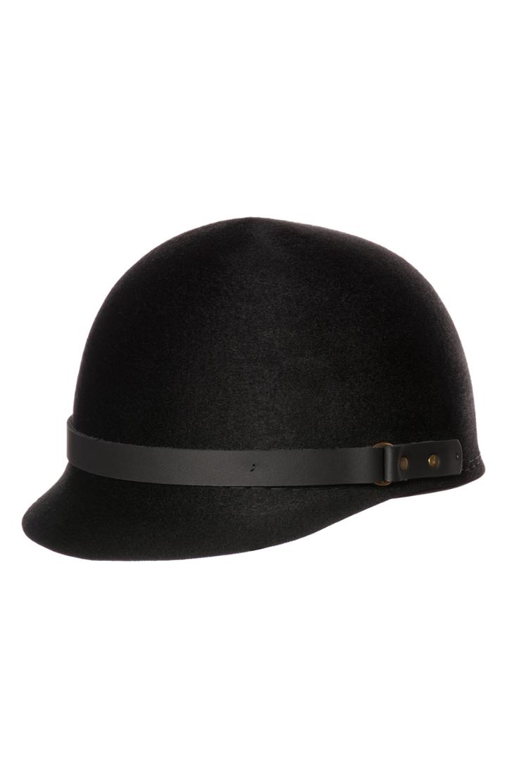 Women's Bijou Van Ness The Midnight Rider Wool Felt Jockey Cap -