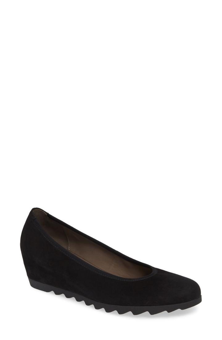 Women's Gabor Sachetto Wedge Pump M - Black