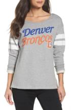 Women's Junk Food Nfl Denver Broncos Champion Sweatshirt - Grey