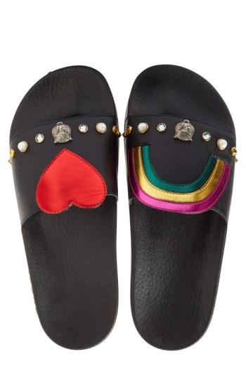 Women's Gucci Pursuit Slide Sandal Us / 38eu - Black