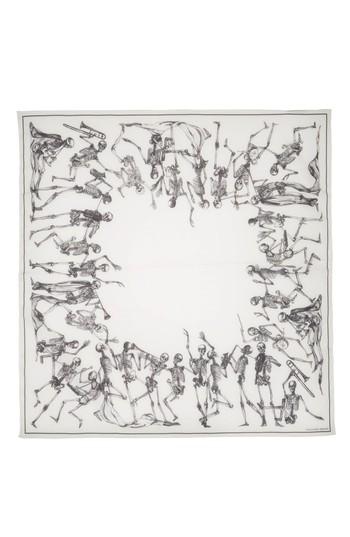 Men's Alexander Mcqueen Dancing Skeleton, Size - White