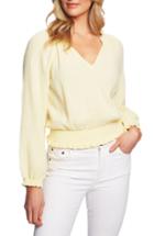 Women's 1.state Smocked Top, Size - Yellow