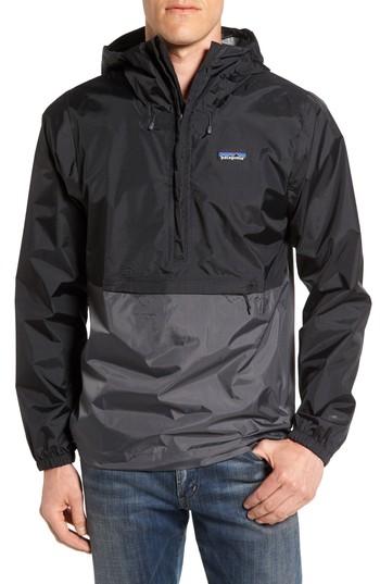 Men's Patagonia Torrentshell Packable Regular Fit Rain Jacket - Black