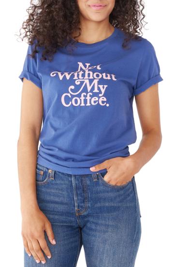 Women's Ban. Do Not Without My Coffee Classic Tee - Blue