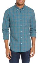 Men's Bonobos Slim Fit Check Sport Shirt - Green