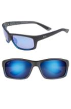 Men's Maui Jim Kanaio Coast 61mm Polarizedplus2 Sunglasses - Matte/ Blue/black Stripe