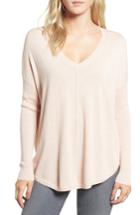 Women's Trouve 'everyday' V-neck Sweater, Size - Pink