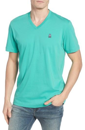 Men's Psycho Bunny V-neck T-shirt (xs) - Green