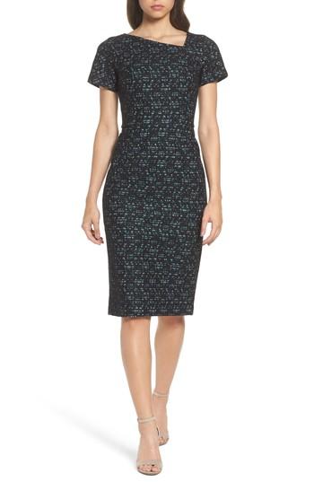 Women's Maggy London Bonded Lace Sheath Dress - Blue