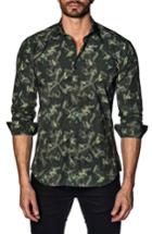 Men's Jared Lang Trim Fit Sport Shirt, Size - Green