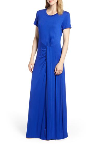 Women's Caslon Front Gathered Maxi Dress - Blue