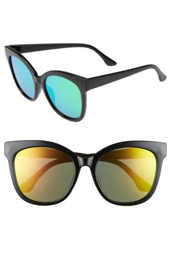 Women's Bp. 55mm Square Sunglasses - Black/ Pink