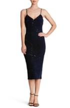 Women's Dress The Population Nina Sequin Midi Slipdress - Blue