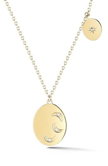 Women's Elizabeth And James Skye Semiprecious Stone Double Pendant Necklace