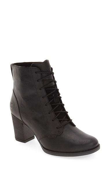 Women's Timberland 'atlantic Heights' Lace-up Bootie M - Black