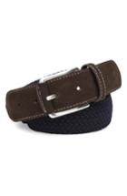 Men's Peter Millar Braided Wool Belt - Navy