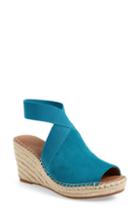 Women's Gentle Souls By Kenneth Cole Colleen Espadrille Wedge .5 M - Blue