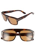 Women's Tom Ford 'conrad' 58mm Sunglasses - Havana/ Brown