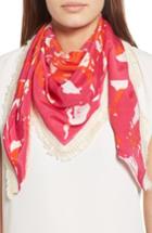 Women's Echo Parisian Plaid Triangle Scarf, Size - Pink
