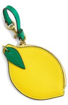 J.crew Leather Lemon Coin Purse - Yellow