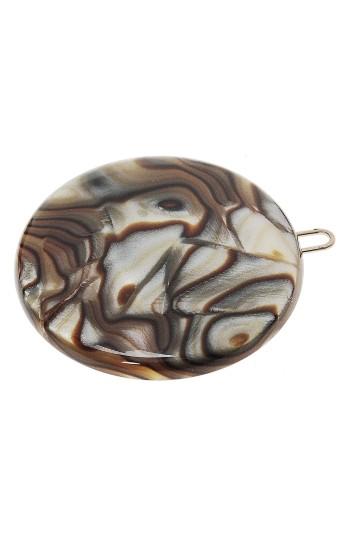 France Luxe Circle Tige Boule Barrette, Size - Grey