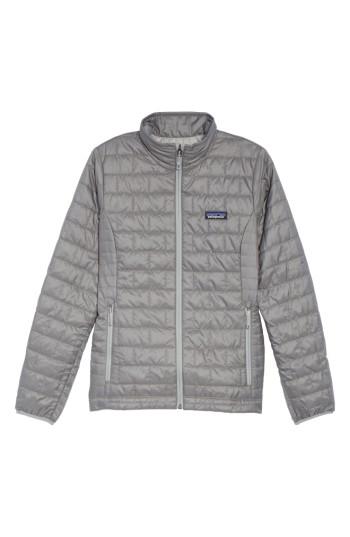 Women's Patagonia Nano Puff Water Resistant Jacket - Grey