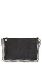 Stella Mccartney 'falabella' Faux Leather Pouch With Convertible Strap - Black