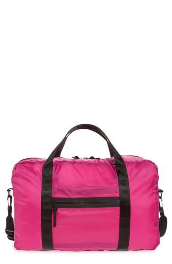 Nordstrom Packable Nylon Duffel Bag - Pink