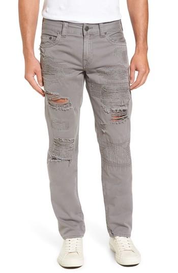 Men's True Religion Brand Jeans Geno Straight Fit Jeans - Grey