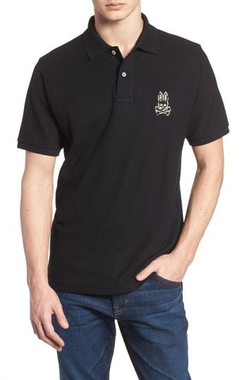 Men's Psycho Bunny Camo Polo (xs) - Black