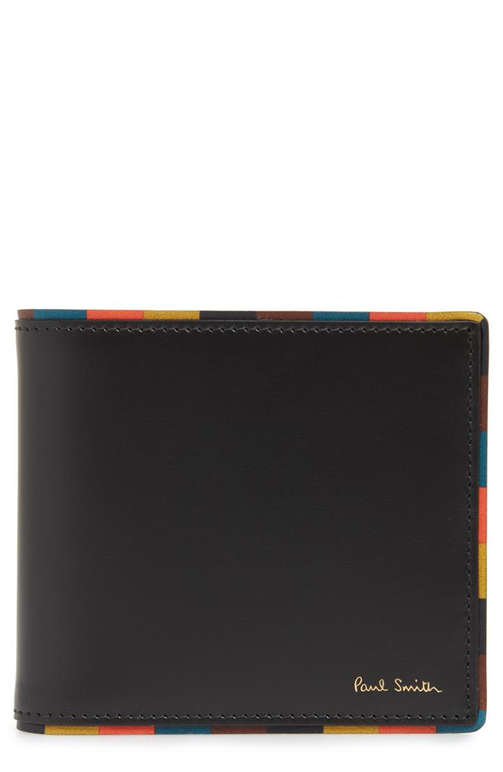 Men's Paul Smith Leather Billfold Wallet -