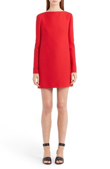 Women's Valentino Back Bow & Cowl Crepe Couture Dress