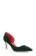 Women's Shoes Of Prey X Kim Jones La Dolce Vita Collection Half D'orsay Pump B - Green
