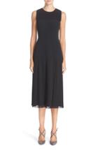 Women's Nordstrom Signature And Caroline Issa Pleated Stretch Satin Dress