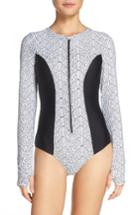 Women's Mott 50 Long Sleeve One-piece Swimsuit - Black