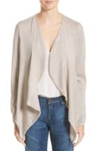 Women's Burberry Tordino Merino Wool & Silk Waterfall Cardigan - Brown