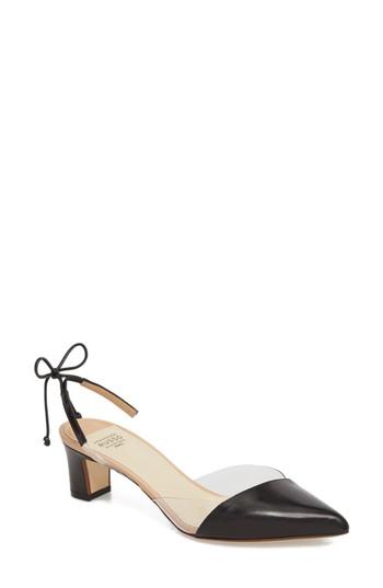 Women's Francesco Russo Slingback Pump .5us / 36.5eu - Black
