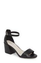 Women's Kenneth Cole New York Hannon Block Heel Ankle Strap Sandal M - Black