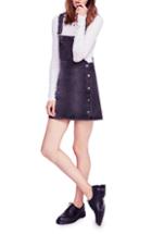 Women's Free People Louise Demin Pinafore Dress - Blue