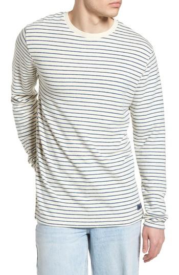 Men's Scotch & Soda Stripe Crewneck Sweater - Beige