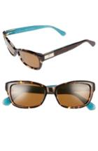 Women's Kate Spade New York Marilee 53mm Polarized Sunglasses - Havana/ Turquoise