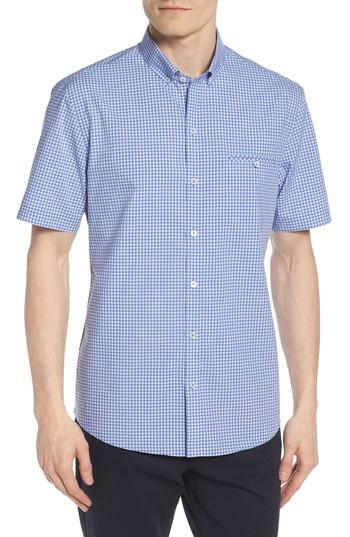 Men's Zachary Prell Giovinco Plaid Sport Shirt - Blue