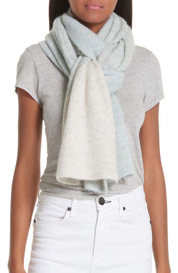 Women's Rag & Bone Jonie Colorblock Scarf, Size - Grey