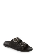 Women's Topshop Frankie Embellished Slide Sandal .5us / 40eu M - Black