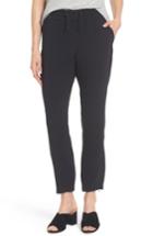 Women's Kenneth Cole New York Zip Ankle Jogger Pants - Black