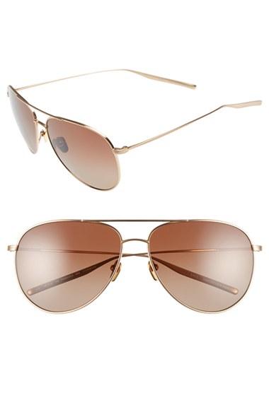 Men's Salt 'francisco' 59mm Gradient Sunglasses - Honey Gold/ Brown