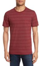 Men's 1901 Jacquard Stripe T-shirt - Burgundy