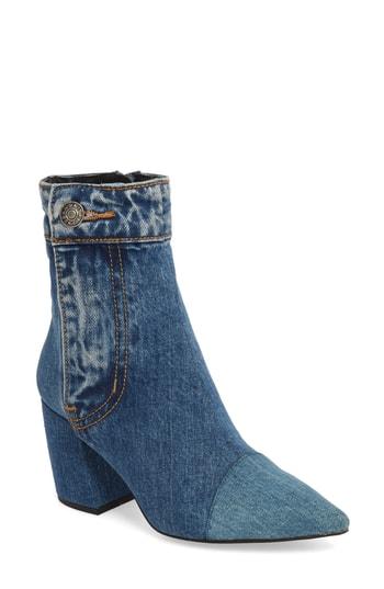 Women's Jeffrey Campbell Finite Block Heel Bootie M - Blue